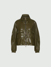 Load image into Gallery viewer, Marella Loretta Coated Jersey Blouson Jacket in Olive