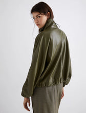 Load image into Gallery viewer, Marella Loretta Coated Jersey Blouson Jacket in Olive