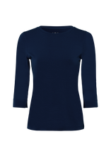 Load image into Gallery viewer, RIANI 3/4 Length Sleeve T-Shirt in Deep Blue