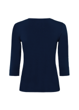 Load image into Gallery viewer, RIANI 3/4 Length Sleeve T-Shirt in Deep Blue