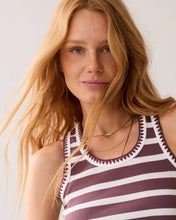 Load image into Gallery viewer, Summum Tank Top with Brenton Stripes in Deep Fig