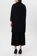 Load image into Gallery viewer, Luisac Cerano Fringe-Style Coat in Black