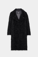 Load image into Gallery viewer, Luisac Cerano Fringe-Style Coat in Black