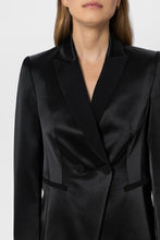 Load image into Gallery viewer, Luisa Cerano Smoking Blazer with Satin Finish