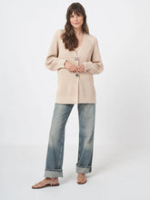 Load image into Gallery viewer, Repeat Chunky Rib Knit Mid-Length Cardigan in Clay