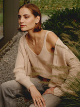 Load image into Gallery viewer, Repeat Chunky Rib Knit Mid-Length Cardigan in Clay