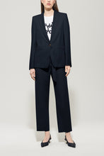 Load image into Gallery viewer, Luisa Cerano 0ne-Button Blazer in Dark Blue