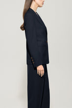 Load image into Gallery viewer, Luisa Cerano 0ne-Button Blazer in Dark Blue