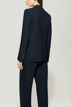 Load image into Gallery viewer, Luisa Cerano 0ne-Button Blazer in Dark Blue