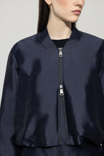 Load image into Gallery viewer, Luisa Cerano Taffeta Blouson in Dark Blue