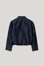 Load image into Gallery viewer, Luisa Cerano Taffeta Blouson in Dark Blue
