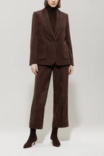 Load image into Gallery viewer, Luisa Cerano Corduroy One-Button Blazer