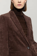 Load image into Gallery viewer, Luisa Cerano Corduroy One-Button Blazer