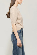 Load image into Gallery viewer, Luisa Cerano Fine Knit Cardigan in Biscuit
