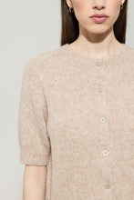 Load image into Gallery viewer, Luisa Cerano Fine Knit Cardigan in Biscuit