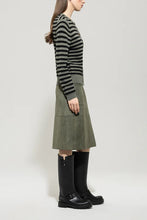 Load image into Gallery viewer, Luisa Cerano Cashmere Blend Cardigan in Khaki/Black