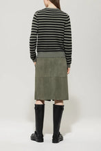 Load image into Gallery viewer, Luisa Cerano Cashmere Blend Cardigan in Khaki/Black