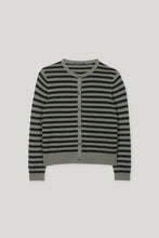 Load image into Gallery viewer, Luisa Cerano Cashmere Blend Cardigan in Khaki/Black