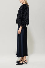 Load image into Gallery viewer, Luisa Cerano Fur-Look Jacket in Dark Blue