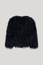 Load image into Gallery viewer, Luisa Cerano Fur-Look Jacket in Dark Blue