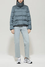 Load image into Gallery viewer, Luisa Cerano Outdoor Down Jacket in Grey/Blue