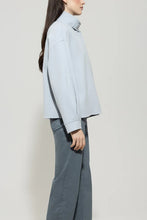 Load image into Gallery viewer, Luisa Cerano Double-Face Shirt Jacket in Light Blue