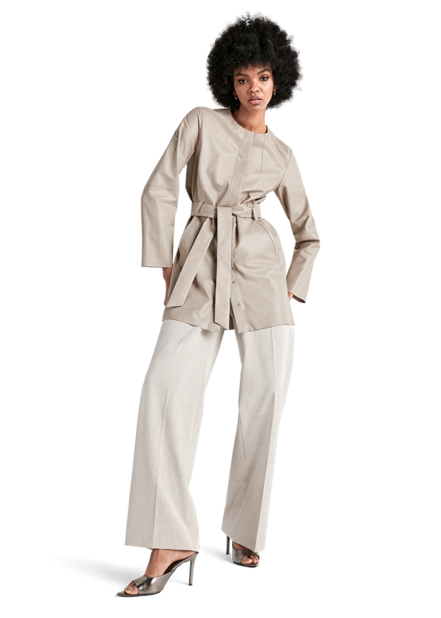 RIANI Wide Fit Trousers in Dune