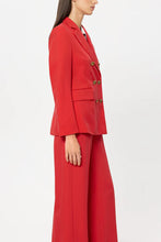 Load image into Gallery viewer, Luisa Cerano Gabardine Blazer in Cherry Red