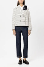 Load image into Gallery viewer, Luisa Cerano Striped Caban Jacket in Navy