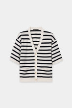 Load image into Gallery viewer, Luisa Cerano Cashmere-Blend Cardigan in Navy