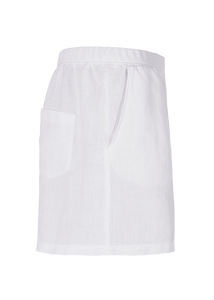 Riani Garment Dyed Linen Shorts in White