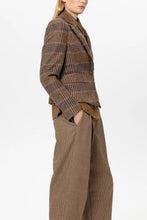 Load image into Gallery viewer, Luisa Cerano Checked One-Button Blazer in Multi