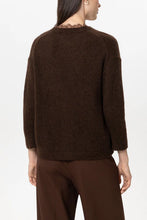 Load image into Gallery viewer, Luisa Cerano Alpaca Blend Cardigan in Marone