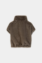Load image into Gallery viewer, Luisa Cerano Faux Mink Vest in Taupe