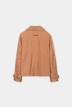 Load image into Gallery viewer, Luisa Cerano Satin-Trench Jacket in Brick