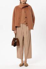 Load image into Gallery viewer, Luisa Cerano Double-Face Jacket with Scarf in Brick