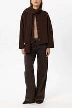 Load image into Gallery viewer, Luisa Cerano Double-Face Jacket with Scarf in Marone