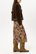 Load image into Gallery viewer, Luisa Cerano Faux Mink-Effect Jacket in Carmel