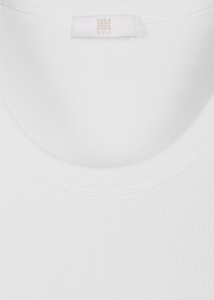 Riani Rib Jersey Top in White