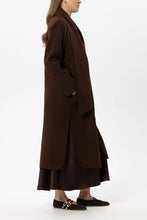 Load image into Gallery viewer, Luisa Cerano Double-Face Coat with Scarf in Marone
