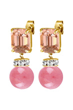 Load image into Gallery viewer, Dyrberg/Kern Wali Earrings in Peach/Coral