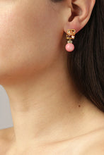 Load image into Gallery viewer, Dyrberg/Kern Wali Earrings in Peach/Coral