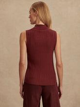 Load image into Gallery viewer, Varley Anastasia Rib Knit Tank in  New Maroon