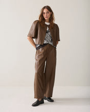 Load image into Gallery viewer, Summum Wide-Leg Faux Leather Trousers