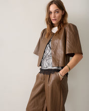 Load image into Gallery viewer, Summum Wide-Leg Faux Leather Trousers