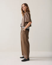 Load image into Gallery viewer, Summum Wide-Leg Faux Leather Trousers
