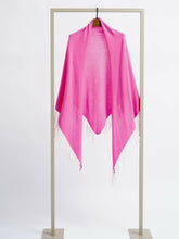 Load image into Gallery viewer, Herzen&#39;s Shawl in Cerise and Superwhite
