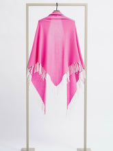 Load image into Gallery viewer, Herzen&#39;s Shawl in Cerise and Superwhite
