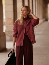 Load image into Gallery viewer, Varley Patricia Rib Cardigan in Red Flecked