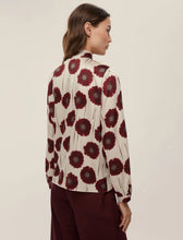 Load image into Gallery viewer, Emme Fulvia Printed Blouse in Burgundy/Cream